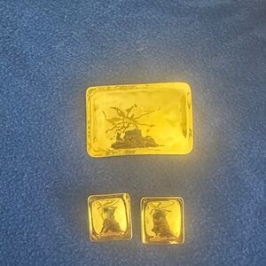 Carlton Ridge unsigned Pin and and Earring Set